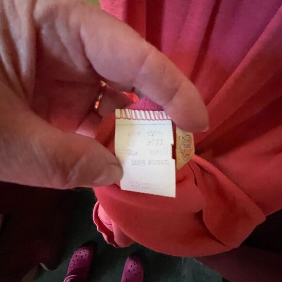 Vintage 70’s Hubba Hubba peachy pink knit tank maxi - Picture 4 of 6